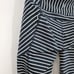 Athleta Women Sz MT Stripe Power Lift Contender Compressive Leggings High Impact