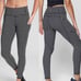 Athleta Women Sz MT Stripe Power Lift Contender Compressive Leggings High Impact