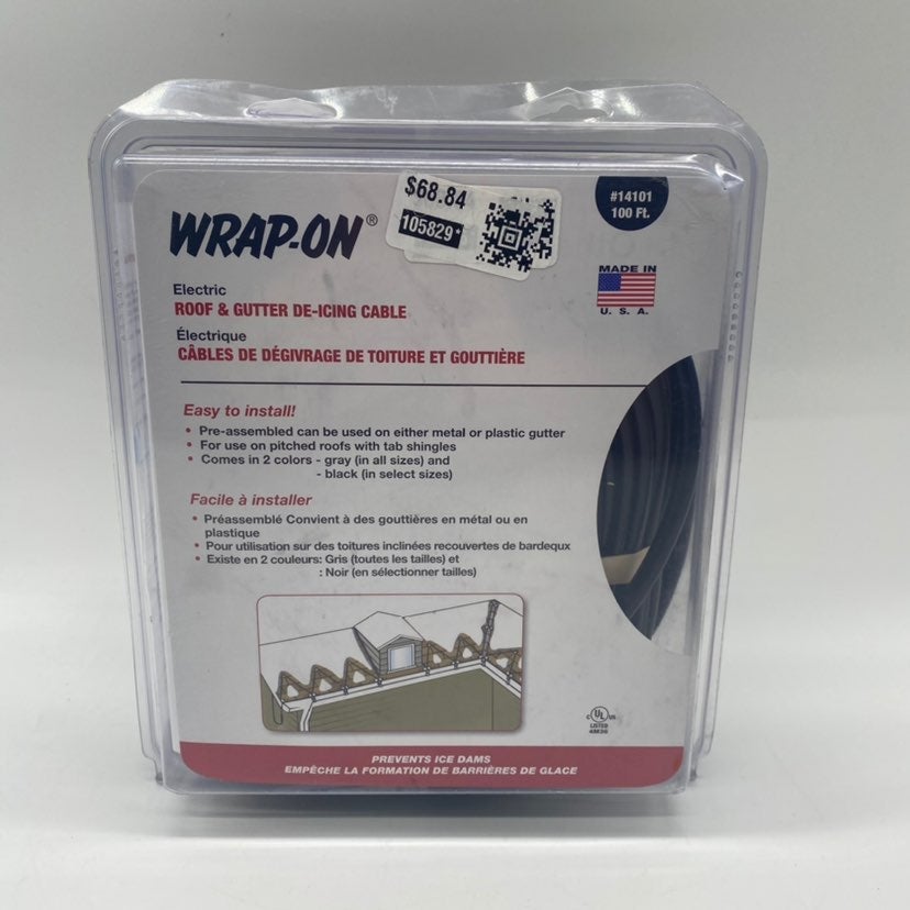 Wrap-On Roof & Gutter 100' Heating Cord