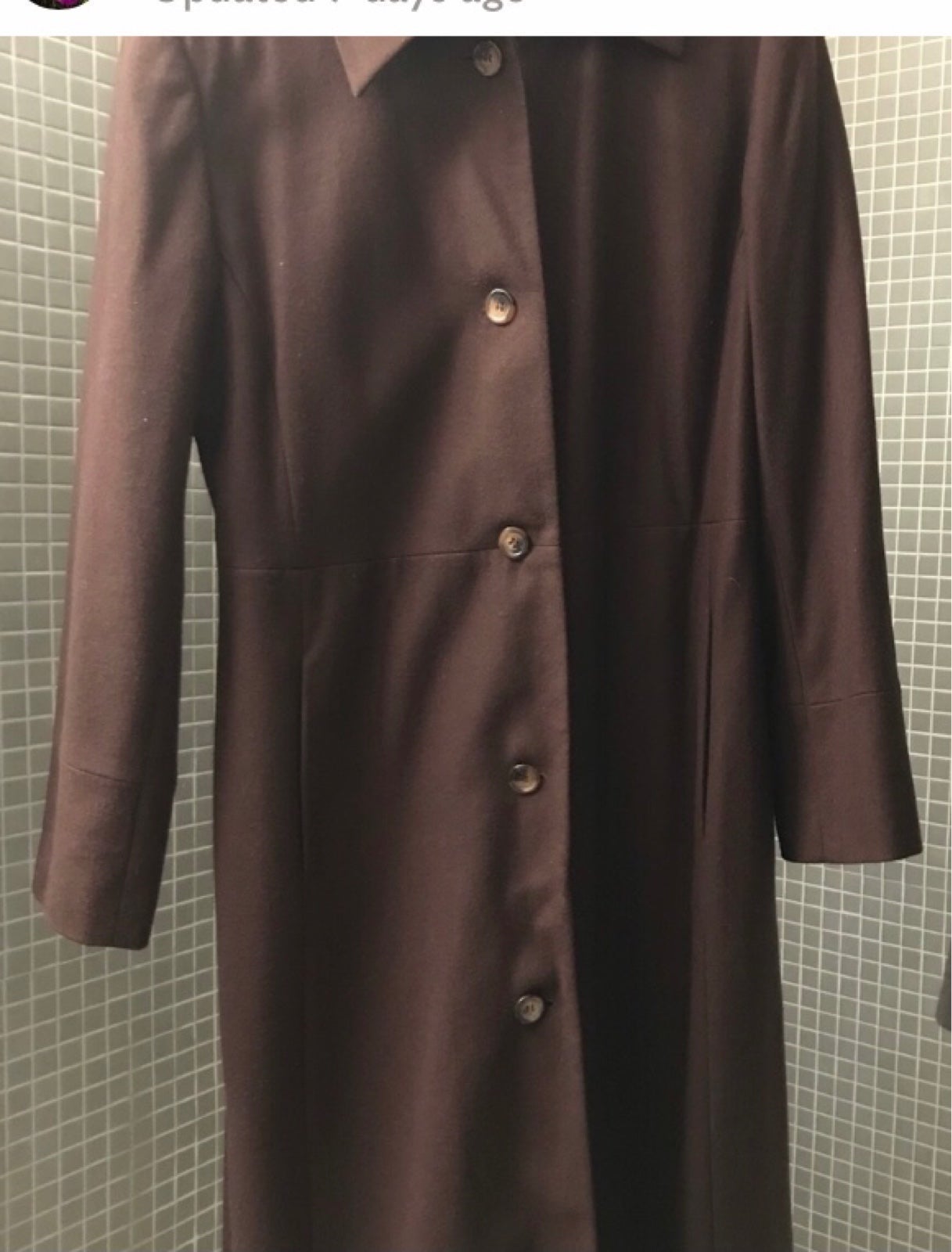 Coat Size 8 Brown 100% wool coat FINAL PRICE