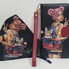 PHONECASE+MASK. New Satine Universal Print Phone Case with matching face mask