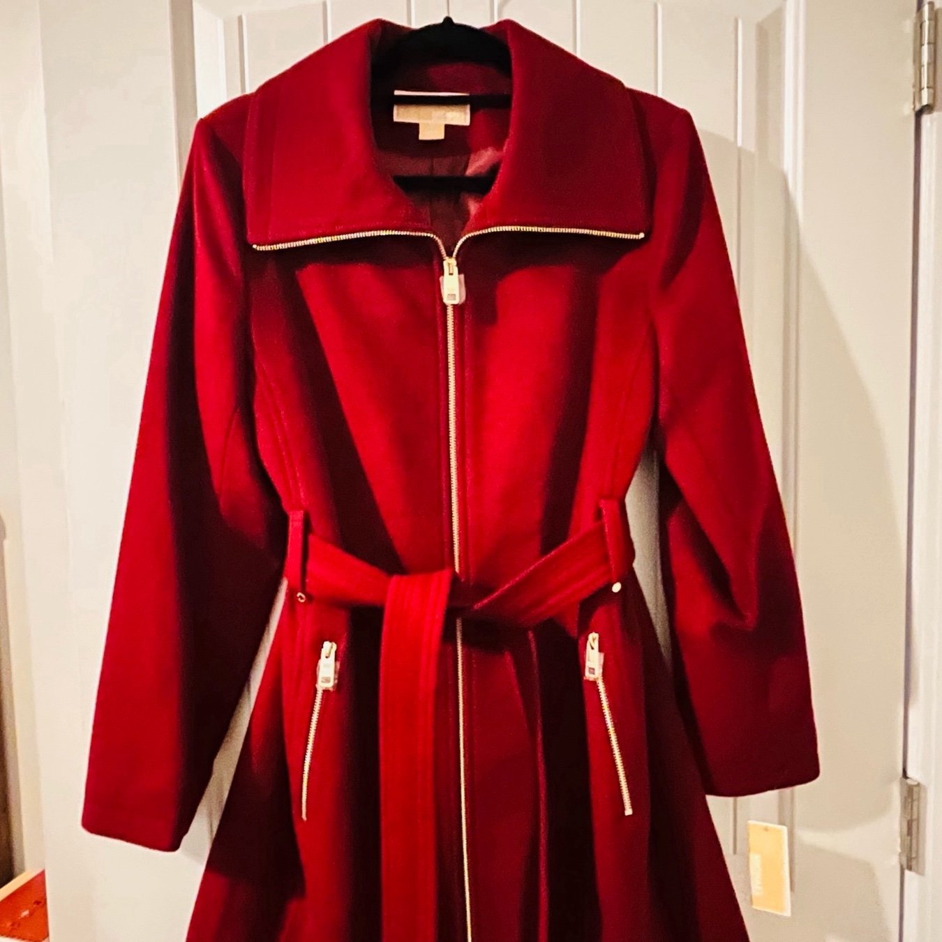Michael Kors wool blend zip jacket