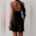 Satin Halterneck Mini Dress