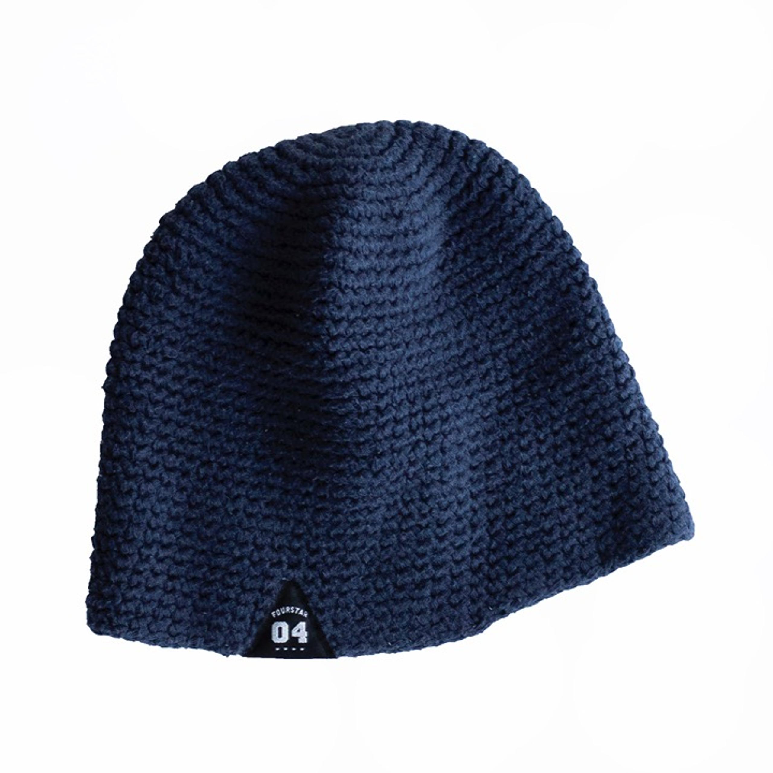 FOURSTAR SKATEBOARDING KNIT BEANIE HAT NAVY BLUE