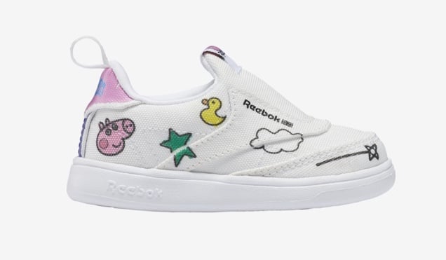 Reebok x Peppa Pig Club C Slip-On IV size 5.5
