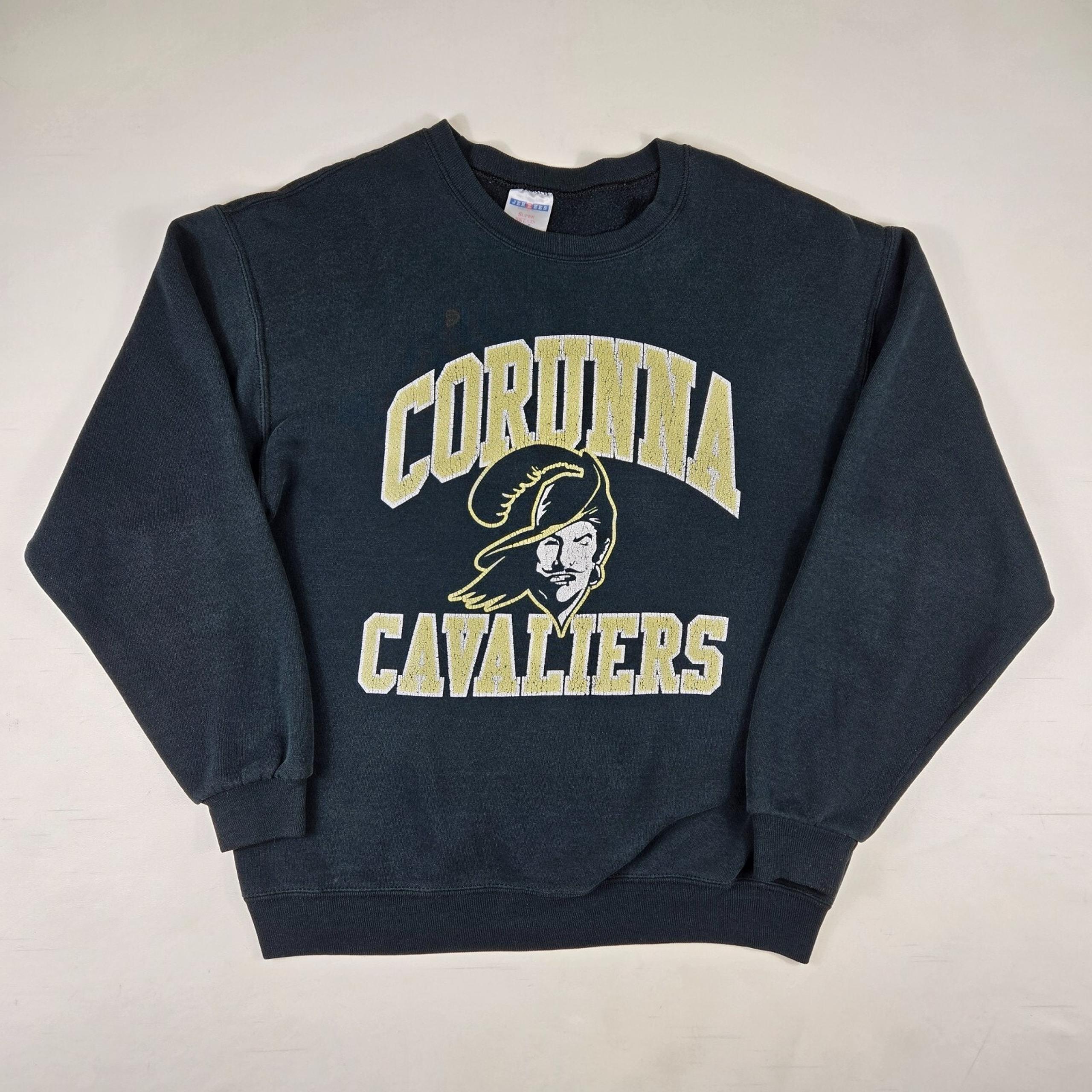 Vintage Corunna Cavaliers Crewneck Sweatshirt Adult Medium Big Logo Michigan Y2K