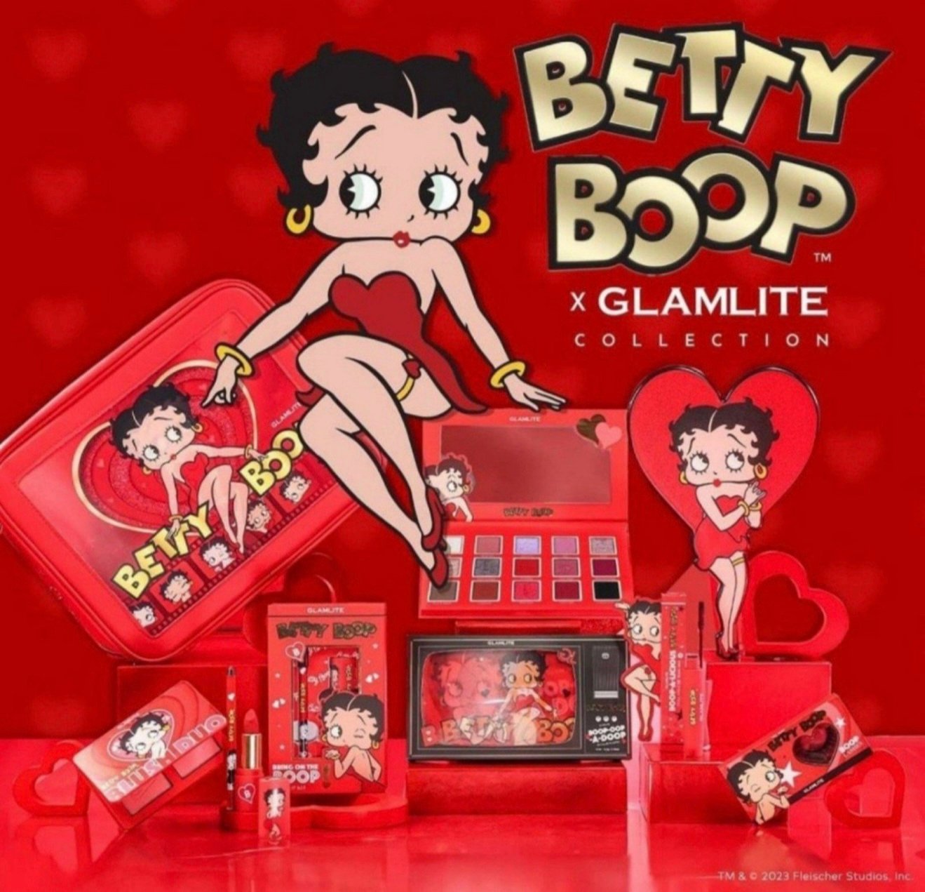 BETTY BOOP X GLAMLITE FULL COLLECTION Makeup & Accessories