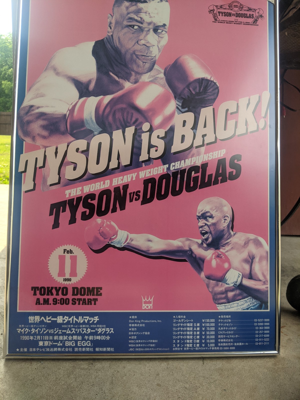 Vintage 1990 arena frame poster authentic