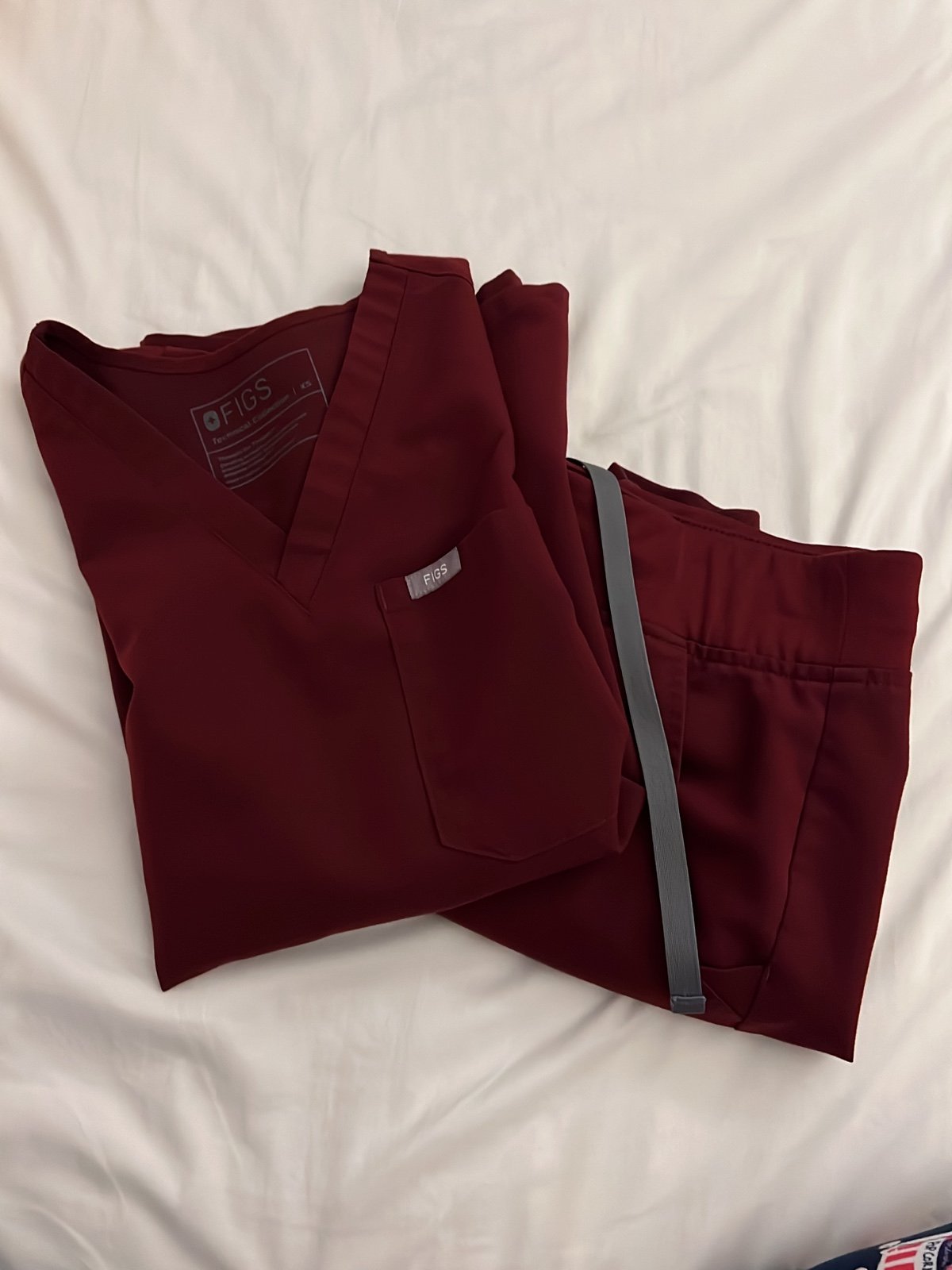 Figs scrubs burgundy