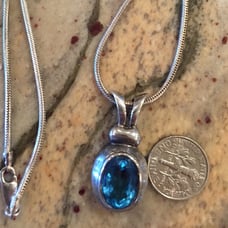 VINTAGE STERLING SILVER PENDANT /CHAIN