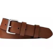 POLO RALPH LAUREN Belt Sz. 32 Genuine Tan Leather Brown 1.5 Width New
