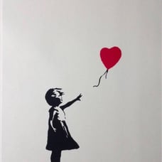 Banksy screenprint “Girl with Red Balloon” limited WCP print
