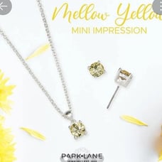 Park Lane Mellow Yellow necklace and earring NWT no longer availability online