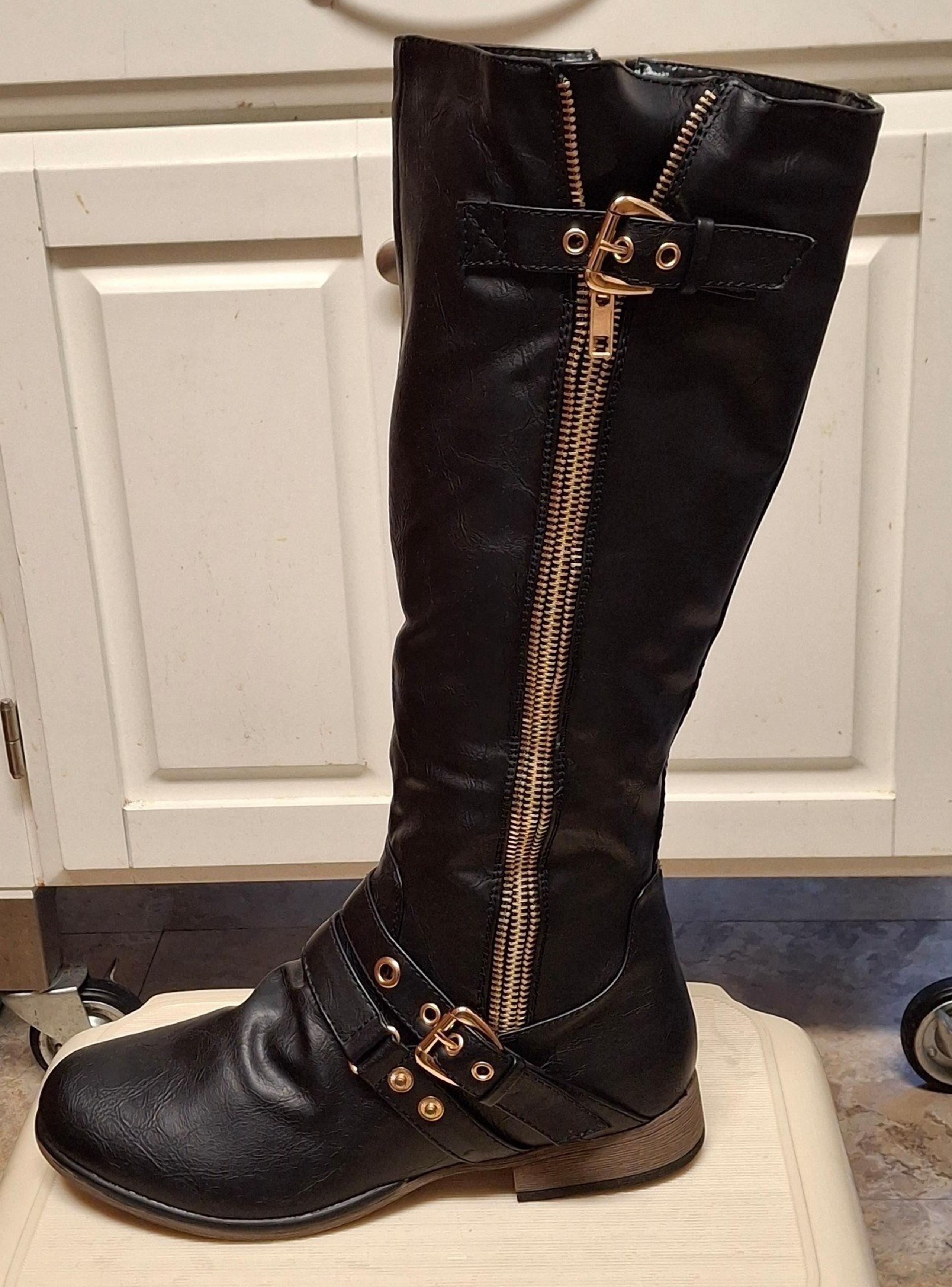 New Women's Chapter-16 stylish Motorcycle Riding Boot-blk size 10
