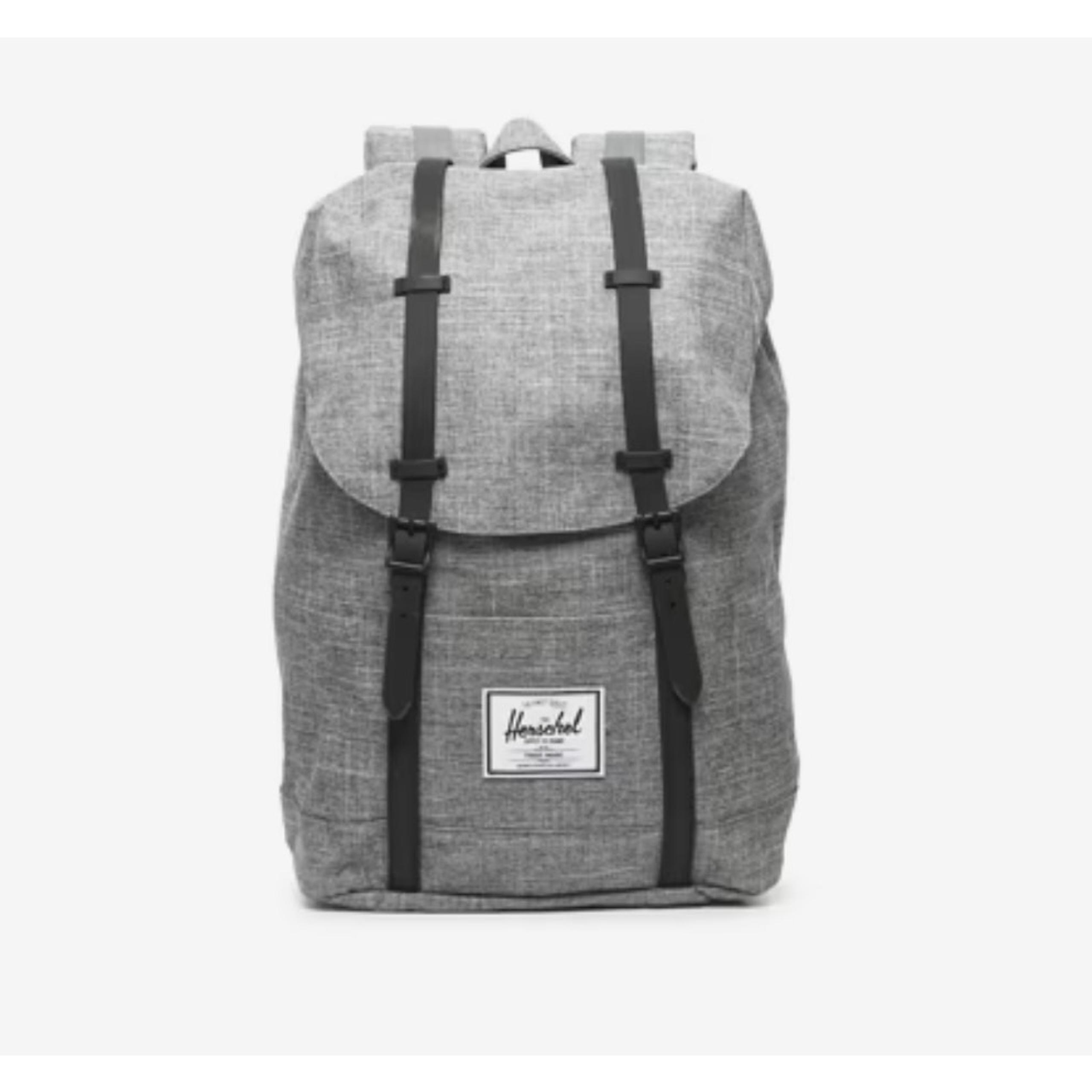 New Herschel Supply Co. Retreat Backpack - Gray & Black - Raven Crosshatch