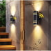Outdoor Light Fixture 2Pack, 110V Black Porch Light, IP65 Waterproof
