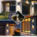 Outdoor Light Fixture 2Pack, 110V Black Porch Light, IP65 Waterproof