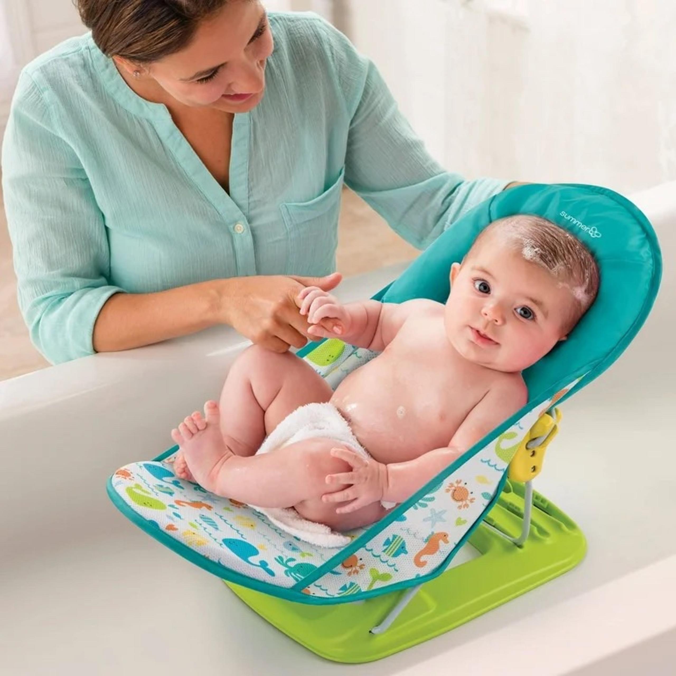 SUMMER DELUX BABY BATHER PATTERN WHALIN AROUND