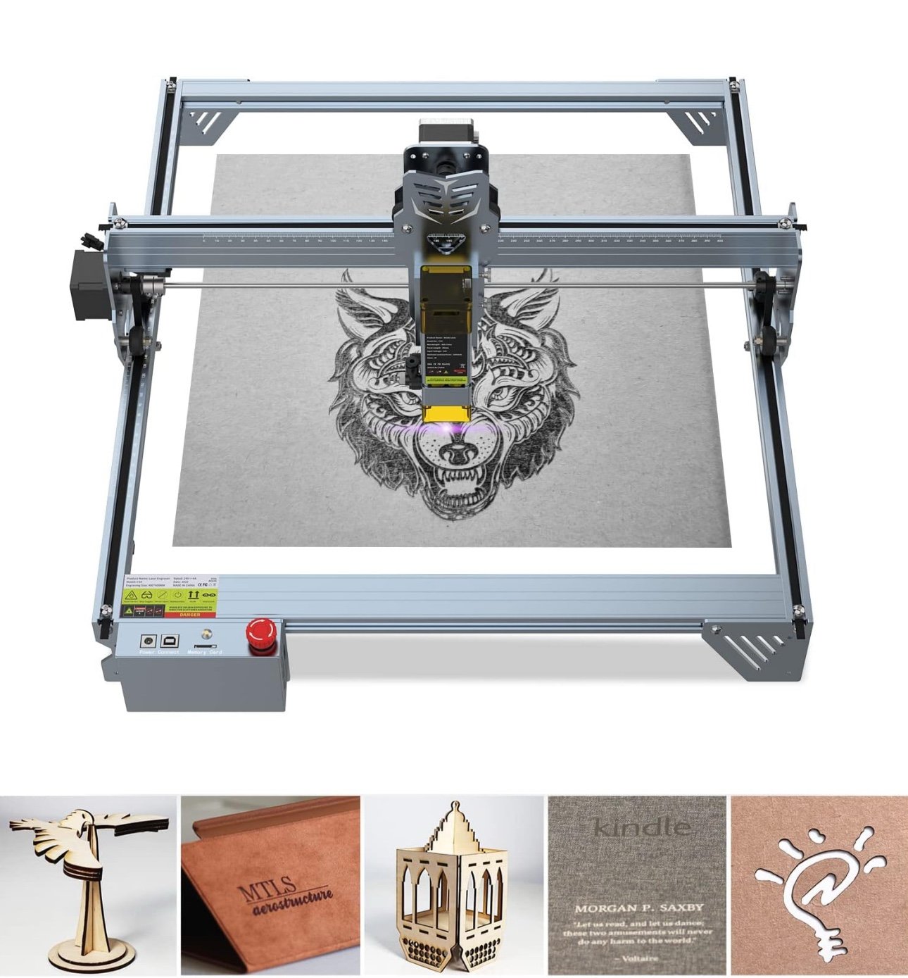 ANPPL 12W Laser Engraver, 72w Laser Cutter Machine for Wood Metal Leather DIY