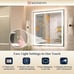 Keonjinn LED Bathroom Mirror 72 ” x 32 ” with Frontlit & Backlit, Lighted Mirror