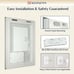 Keonjinn LED Bathroom Mirror 72 ” x 32 ” with Frontlit & Backlit, Lighted Mirror
