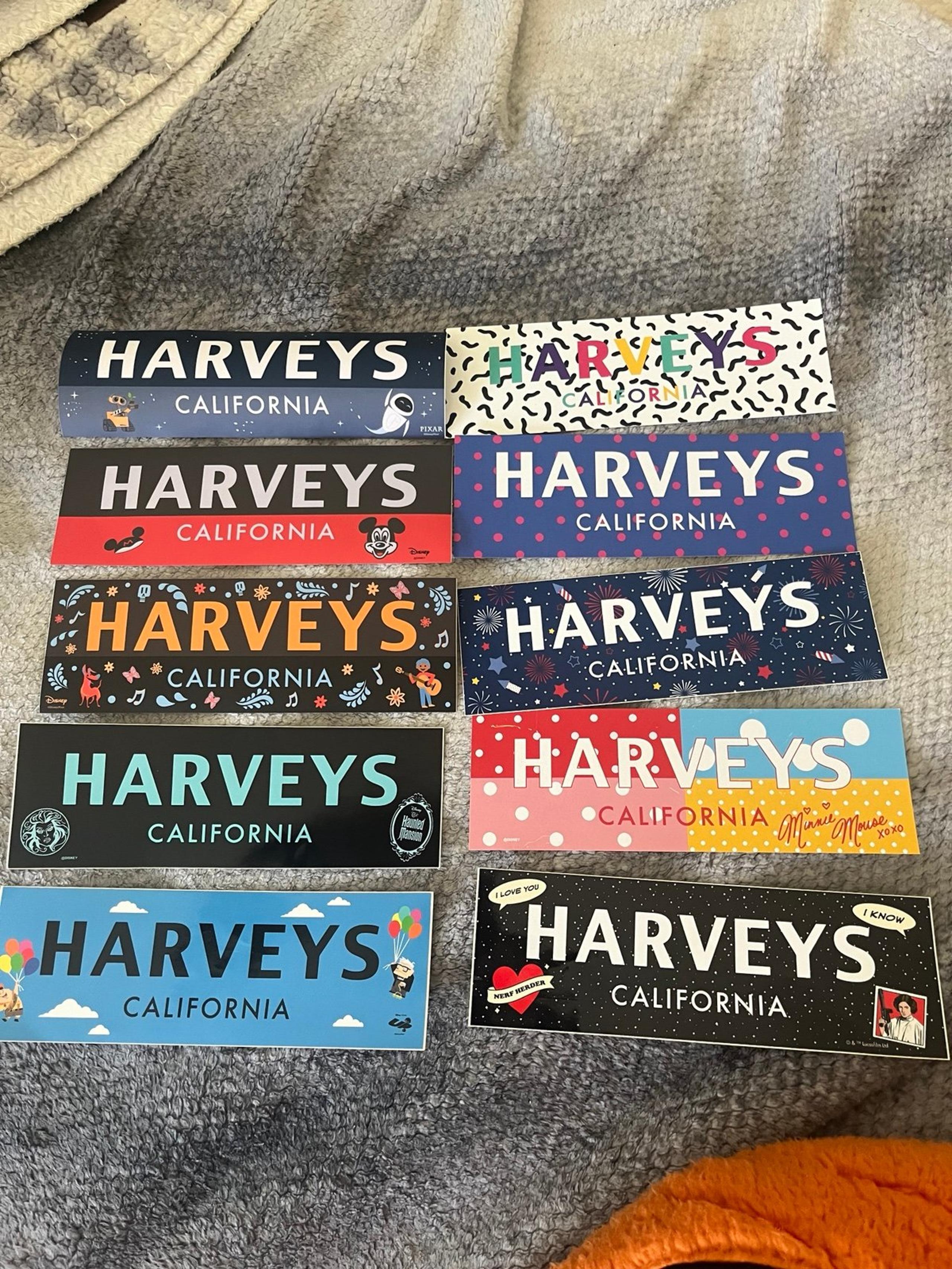 Harvey’s Seatbelt Bag Sticker set