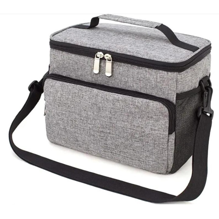 Portable Single Shoulder Insulated Cooler Eco Reusable School Lunch Bag