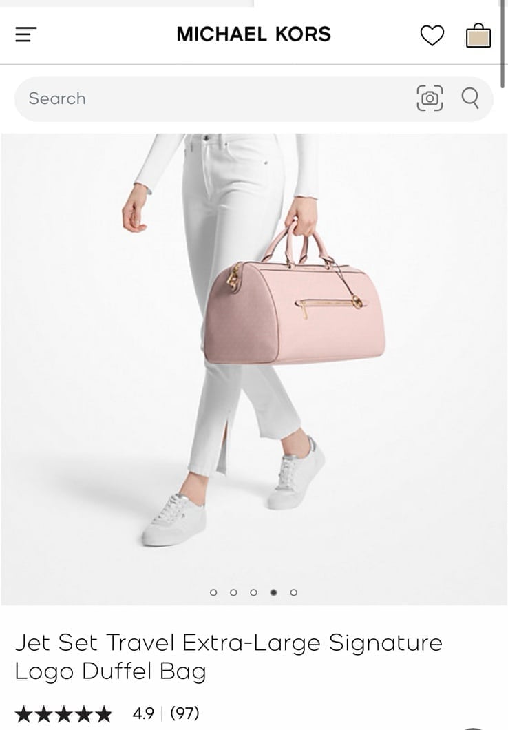 Michael Kors Jet Set Travel Extra-Large Signature Logo Duffel Bag