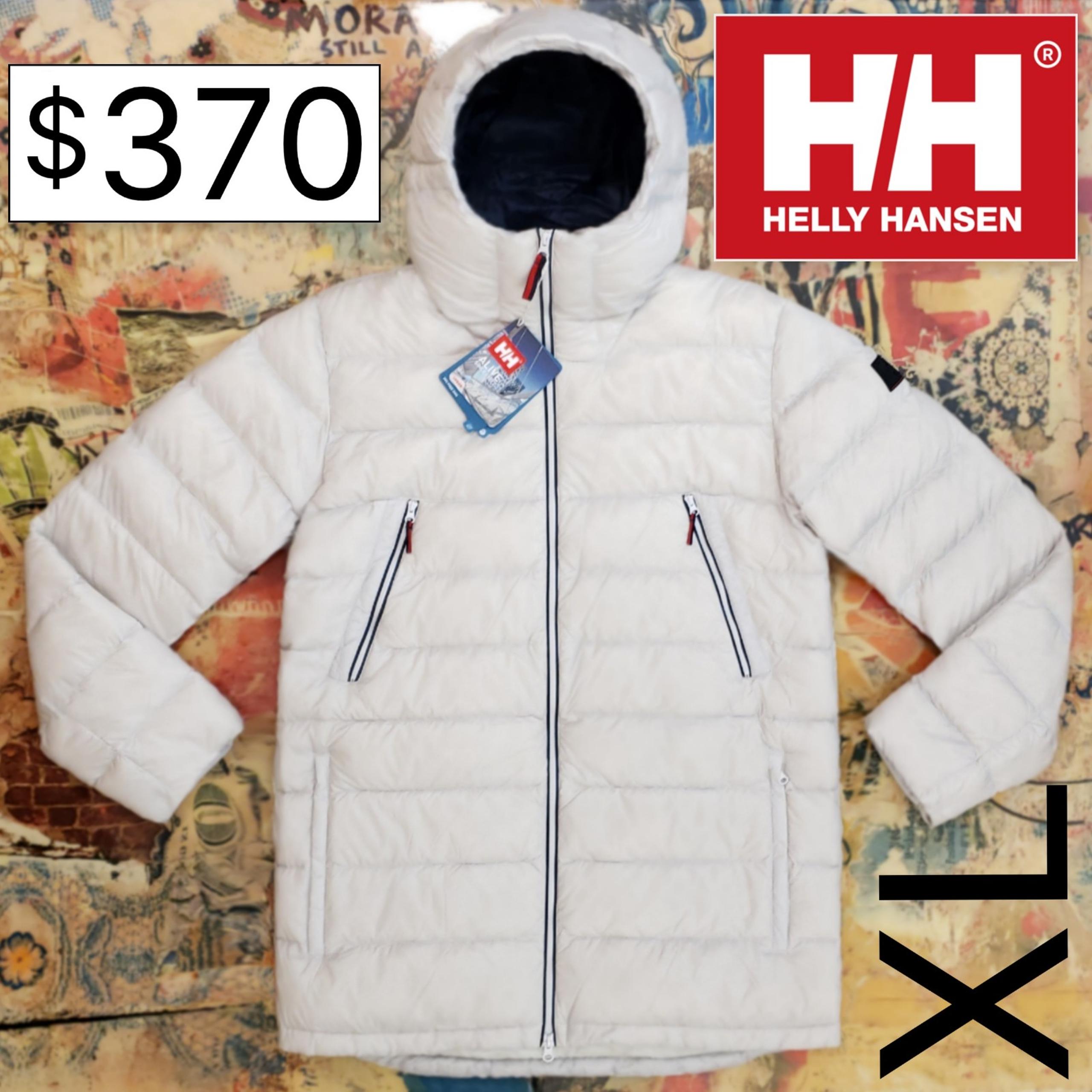 $370 New Helly Hansen Mens Down (600 Fill!) Insulated Parka / Long Jacket! XL