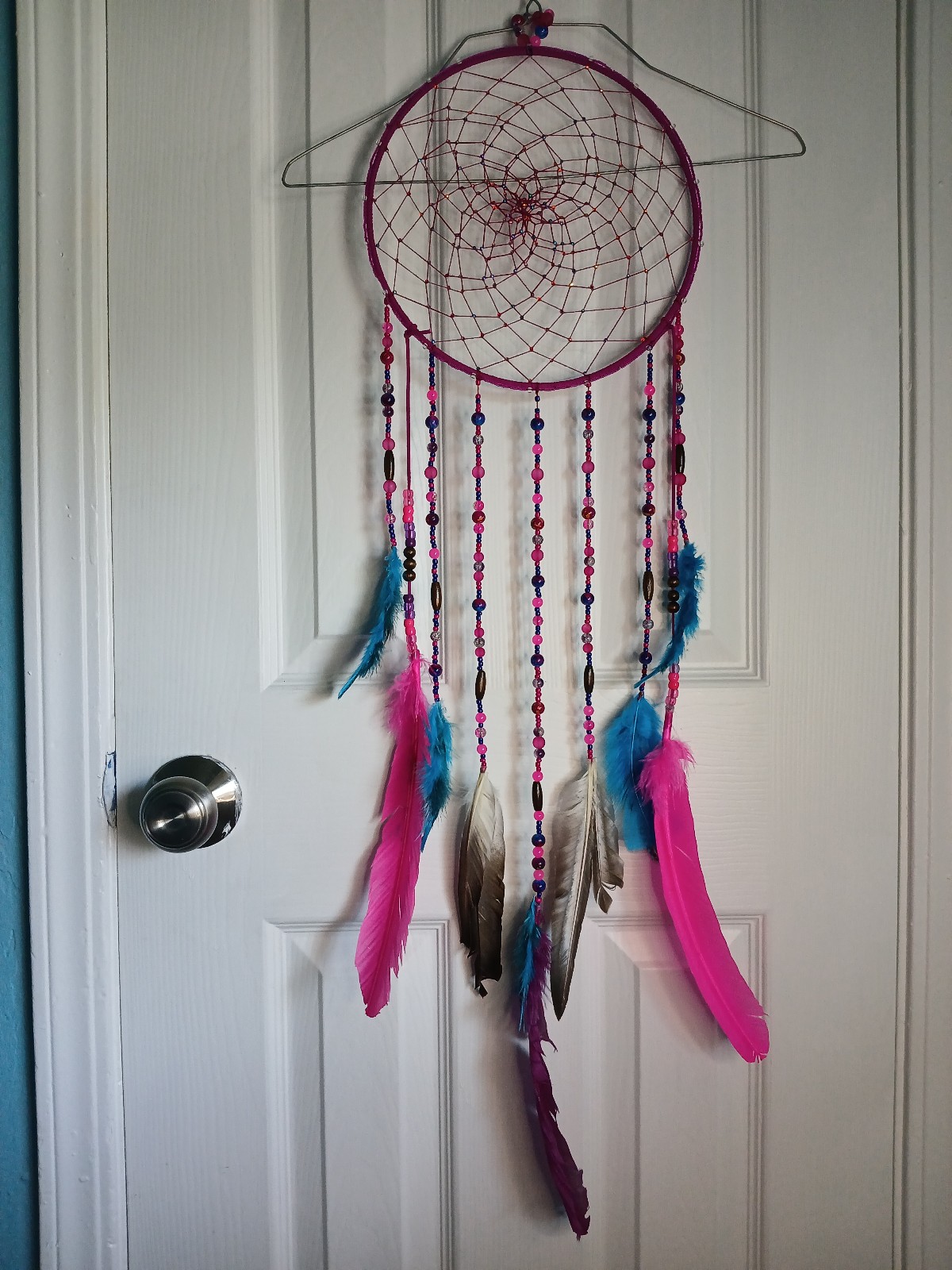 Fushia dreamcatcher home decor