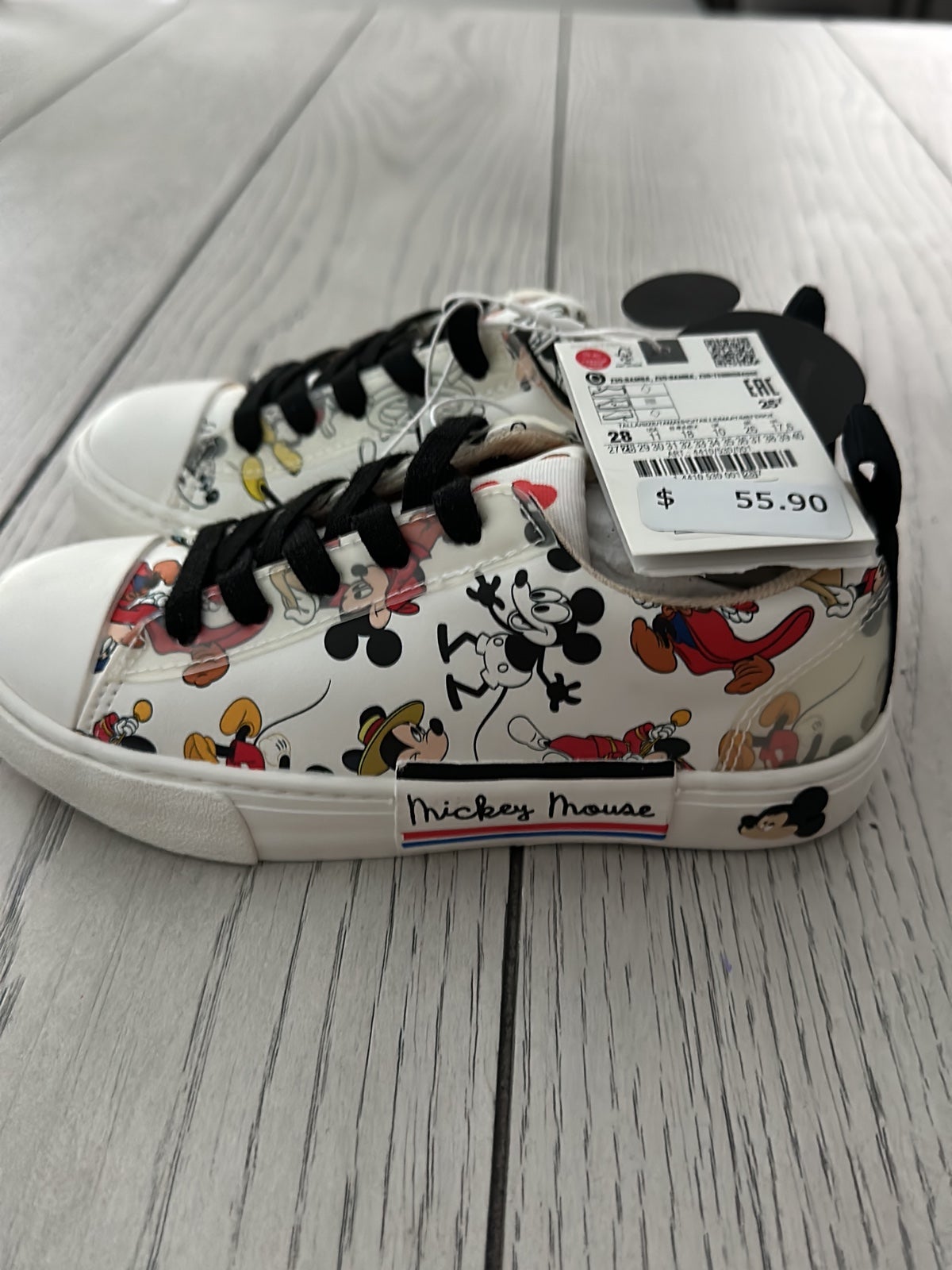 Brand new with tags Zara Mickey through the years capsule leather sneakers 28/11