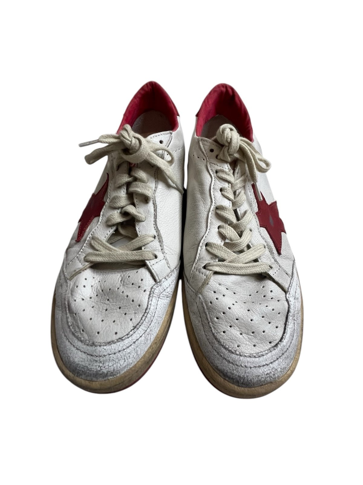 Golden Goose Ballstar White/Red size 37