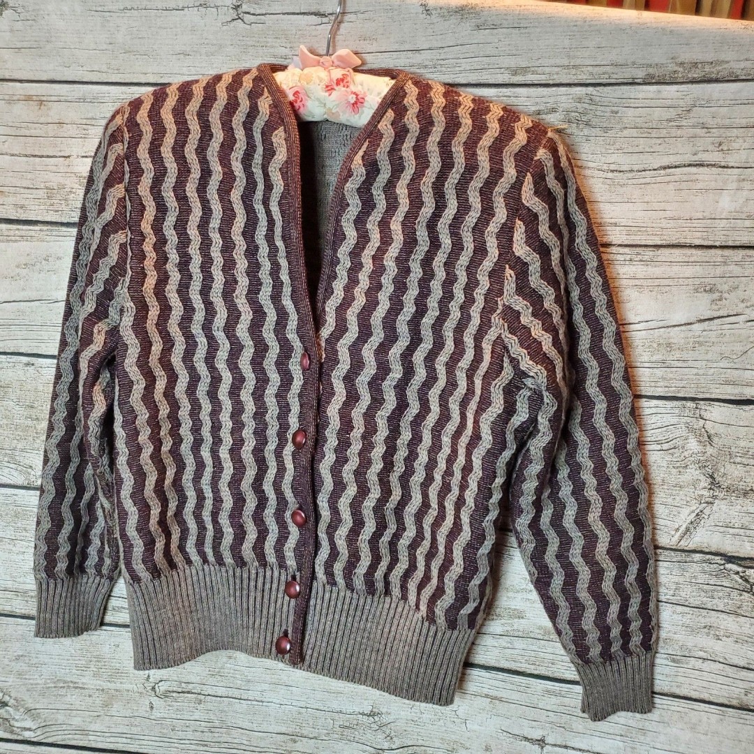 CERRUTI 1881 Wool Cardigan Italy Casual Vintage 100% Lana Merinos