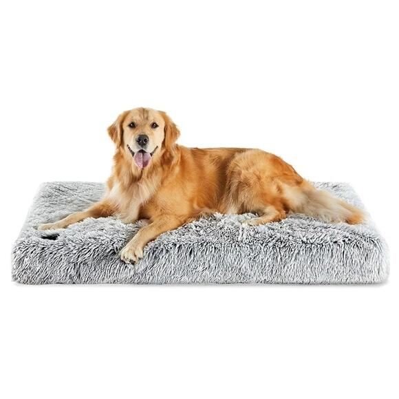 Dog Crate Bed for Large Dogs, Waterproof Orthopedic Dog Bed Washable Cover