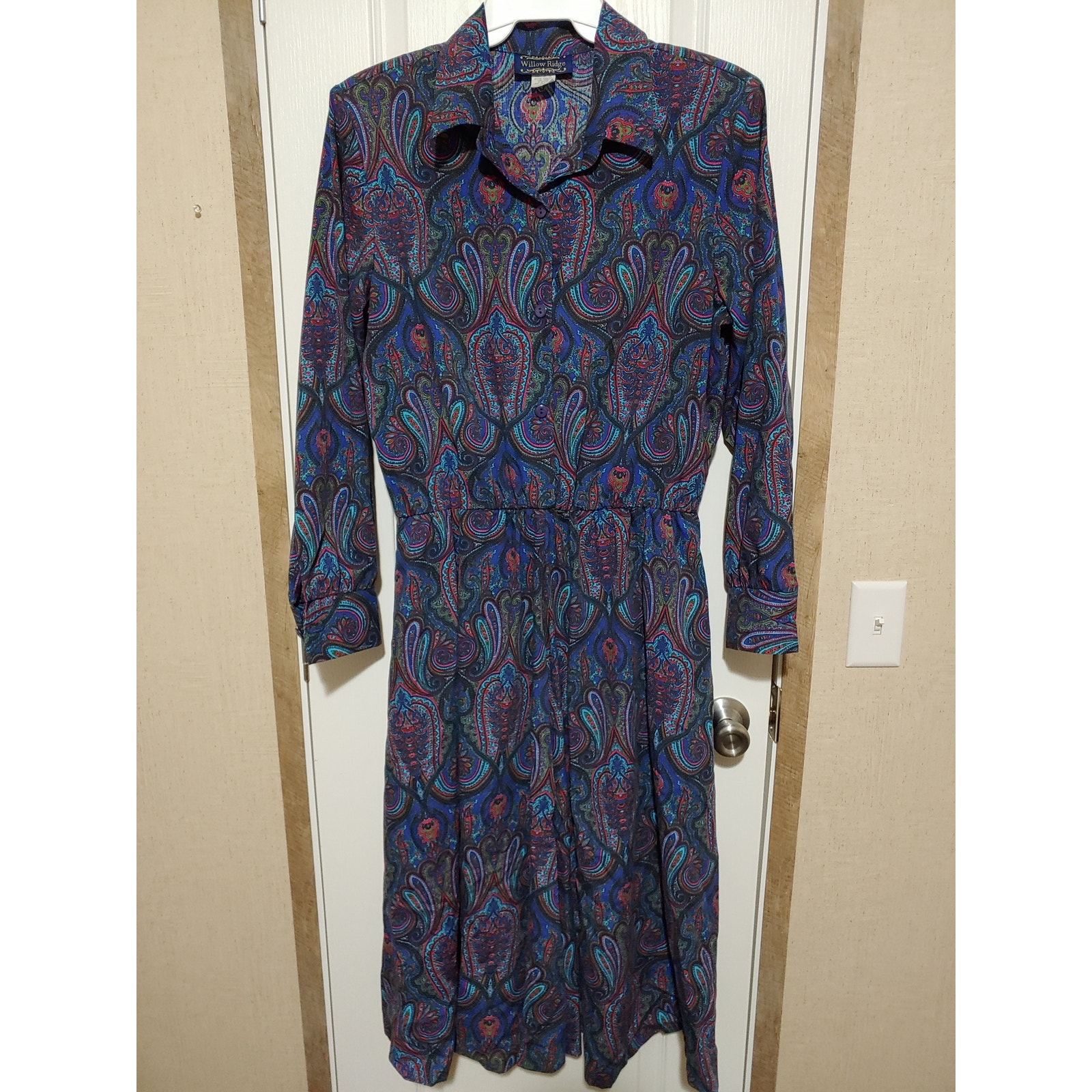 Vintage Womens 1980's Willow Ridge dress sz 16