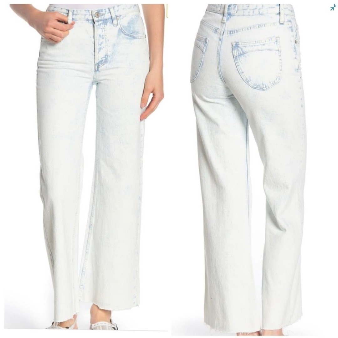Free People We The Free High Rise Flare Light Blue Jeans Size 27