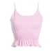 adidas Originals Smocked Crop Camisole Pink M