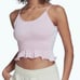 adidas Originals Smocked Crop Camisole Pink M