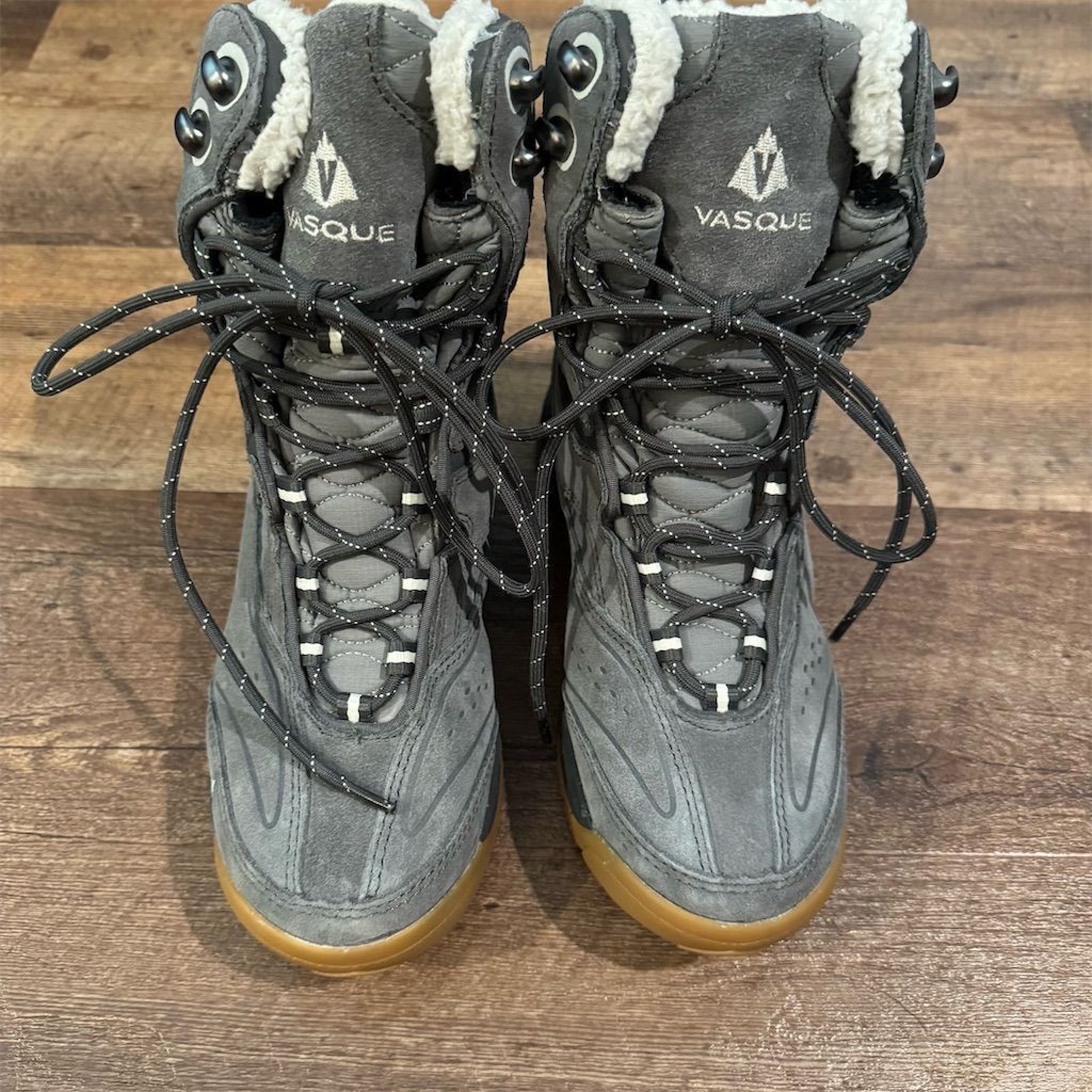Vasque Pow Pow II UltraDry Waterproof Winter Boots Gray Size 6M Snow Insulated