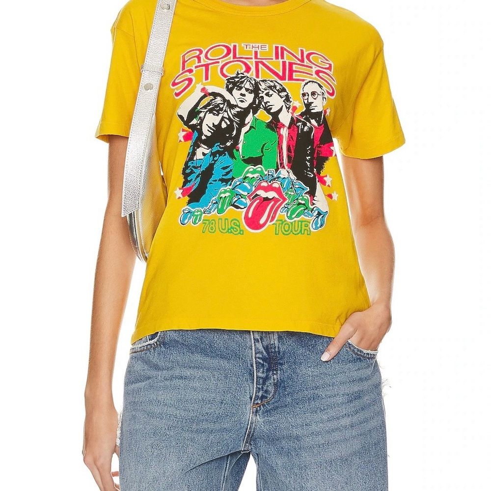 NWT Daydreamer Rolling Stones 78 US Tour Ringer Tee M