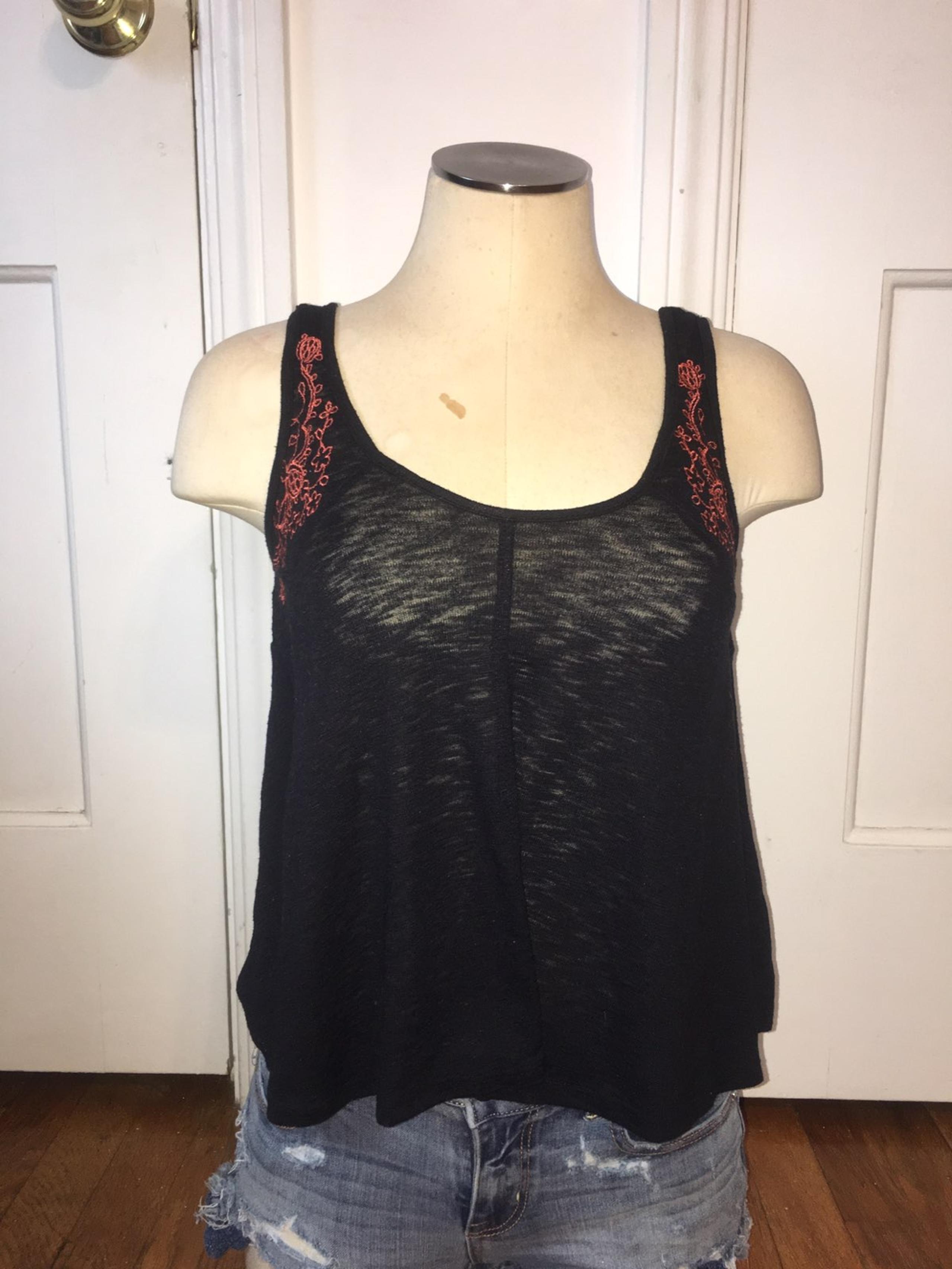 Love On A Hanger Embroidered Tank Top