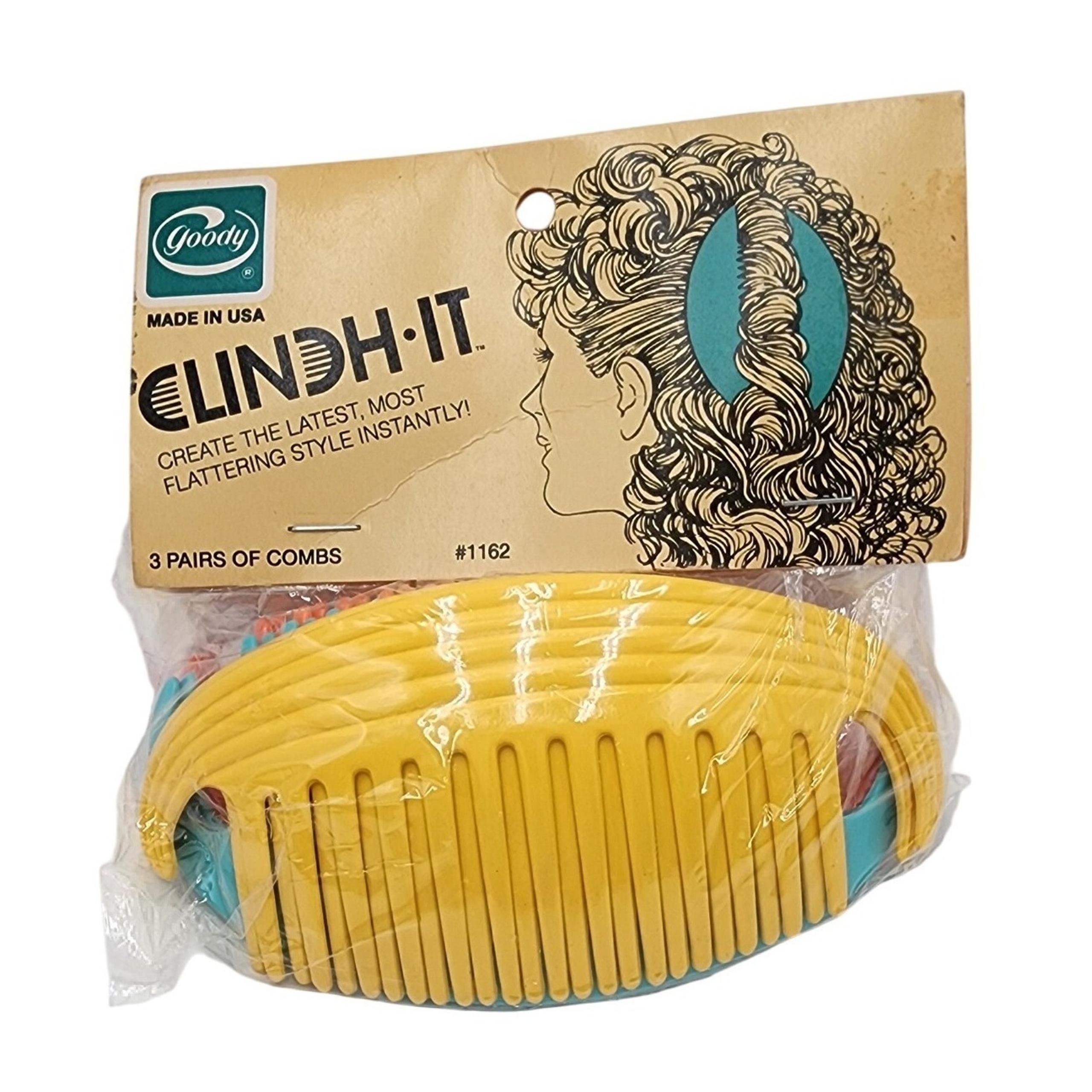 Goody Clinch-It Combs 3 Pairs Vintage Hair Accessories Styling Tool 1988 Sealed