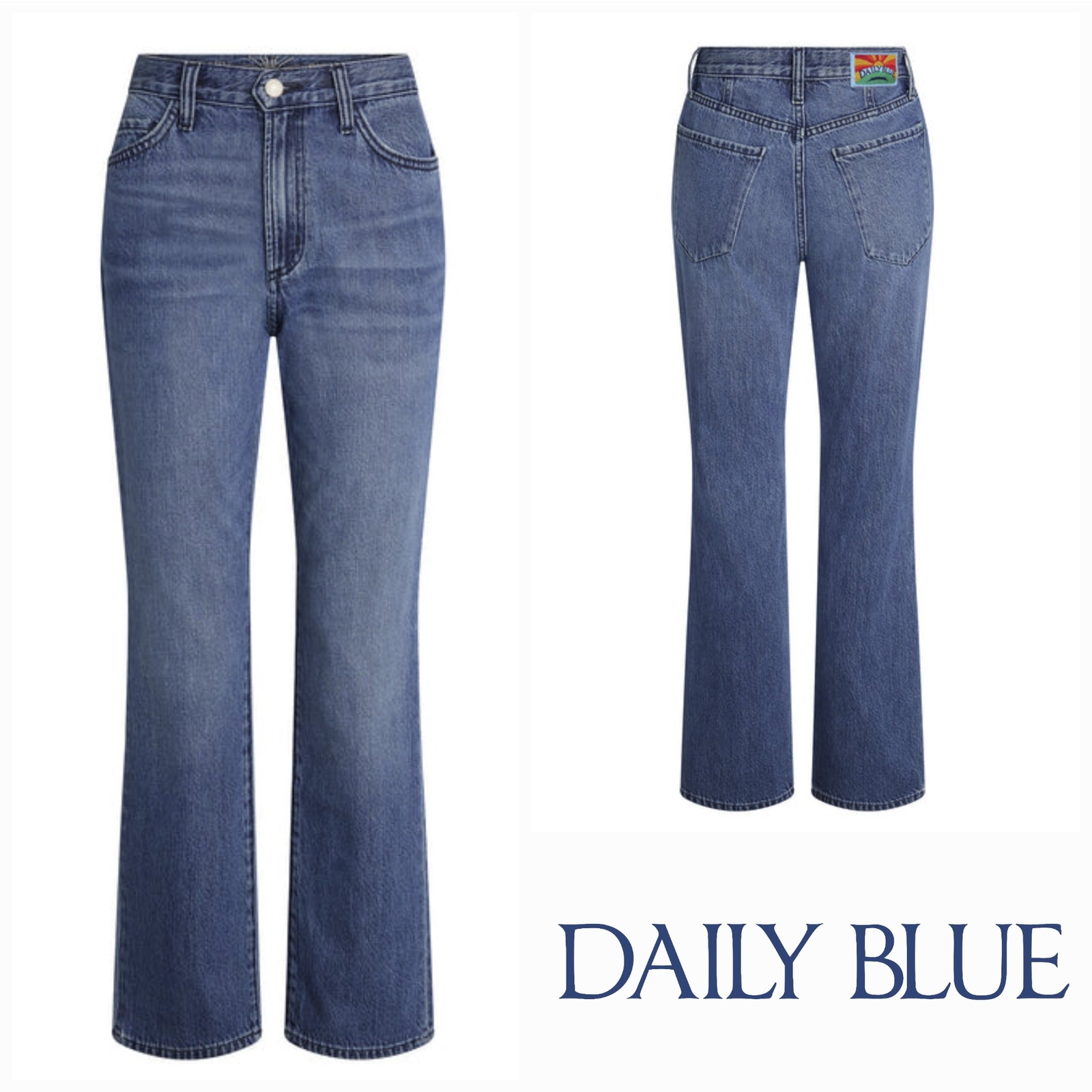NWT Daily Blue Adriano Goldschmied Manya Straight Leg Jeans S. 30x29.0 Champlain