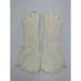 Vintage Women's Off-White Formal Gloves Embroidered Pearls Opera Wedding Size S