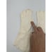 Vintage Women's Off-White Formal Gloves Embroidered Pearls Opera Wedding Size S