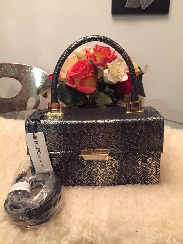 BCBGeneration Gunmetal Tessa Satchel