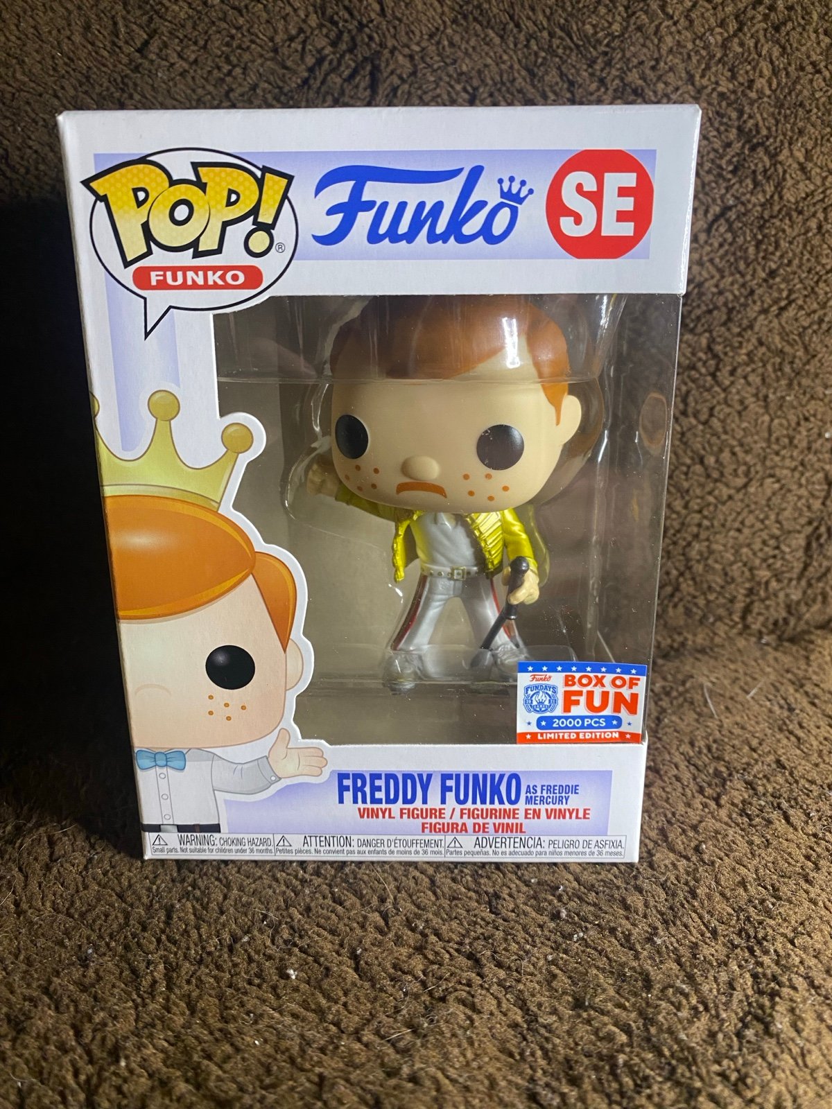 Freddy funko as Freddie mercury