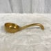 Antique Gold Leaf Porcelain Mayonnaise Ladle