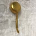 Antique Gold Leaf Porcelain Mayonnaise Ladle