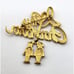I Love My Grandmother Brushed Gold and Enamel Signed Tona 2in long